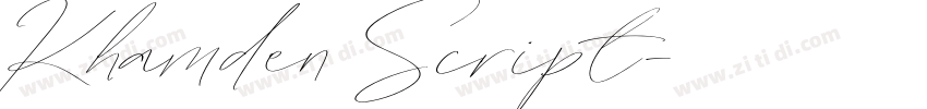 Khamden Script字体转换